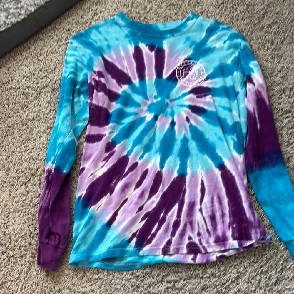 Puppie Love Long Sleeve Shirt - Blue and Purple